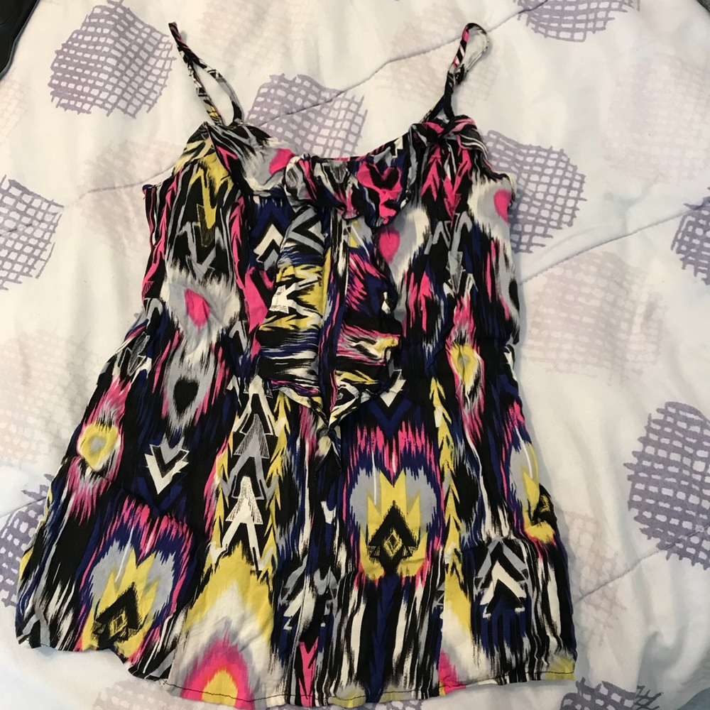 Multicolored tank top blouse
